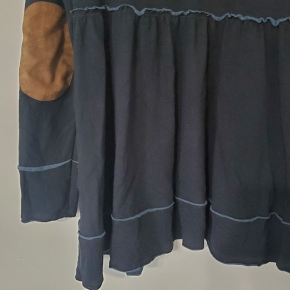 EVY'S Tree Womens Sophie Size Small Holiday Black Zip Up Baby Doll Hoodie - Picture 12 of 15